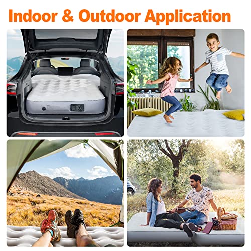 Gotidy Car Mattress Pad For Suv Trunk, 10 Inch Ultra-Thick Inflatable Car Mattress Suv, Suv Air Mattress Camping Bed With Built In Pump For 2 Persons #TOP6