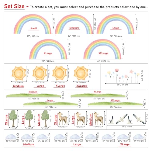 Vinilo Decorativo Boho Rainbow Pastel Grande 100x176 in miniatura 5