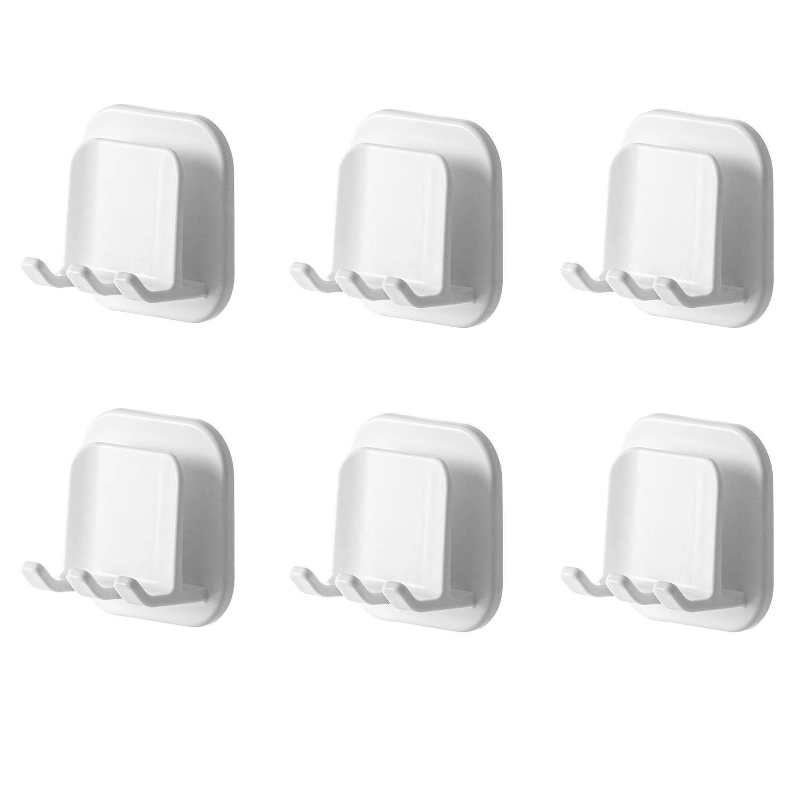 6Pcs Waterproof Hanging Toothbrush Stand Keep Dry Mounted Toothbrush Holder Multi-Function Toothbrush Stand Organizer for Bathrooms, Shower