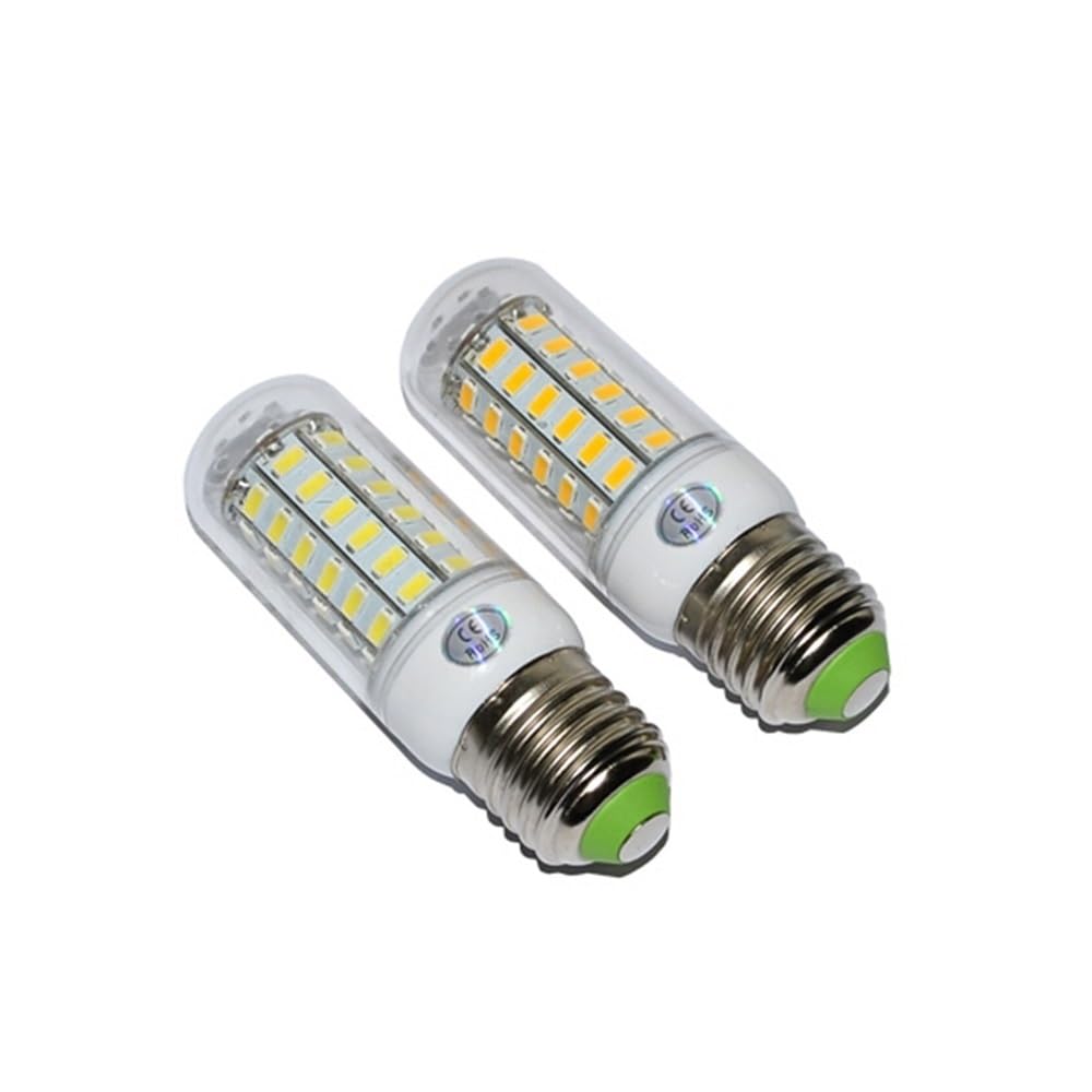 XYAL Lampadine, Confezione da 15, lampada a mais a LED AC220V GU10/G9/E27/E14/B22 Lampada a lampadina a LED for lampadari(Cold White 72 LEDs,GU10)