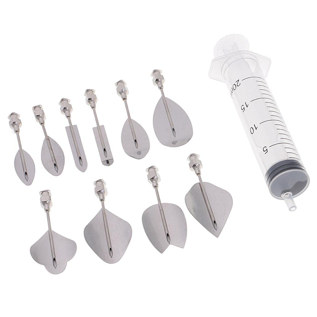 CALANDIS 1 Set Metal 3D Gelatin Jelly Art Pudding Cake Decorating Needles Tools B