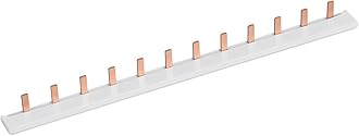 Consumer Unit Bus Bar, 1P 12Way 63A 230/415V Standard Specification Copper Bus Bar, Suitable for Circuit Breaker, MCB, RCD and Distribution Box