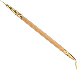 Baluue Cepillo de maquillaje de bambú Delinea...