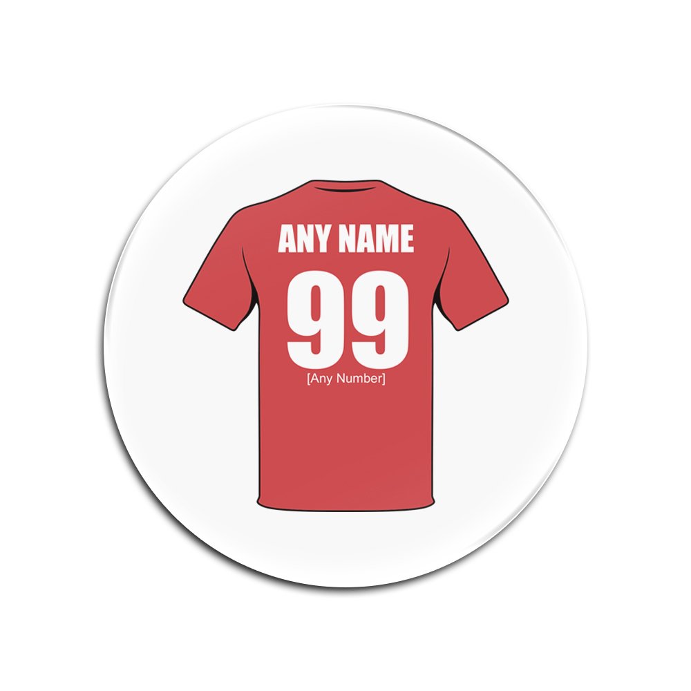 Personalised Gift - Middlesbrough Glass Round Coasters (Football Club Design Theme, Colour Options) - Any Name/Message on Your Unique Mat Pad - The Boro Smoggies