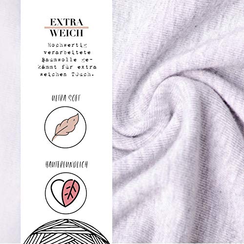 Rosenfeld Spannbettlaken Jersey - 100% extra Dicke und weiche Baumwolle, Spannbettlaken 180x200cm - Bettlaken für Steghöhe bis 30 cm, rosa - Image 5