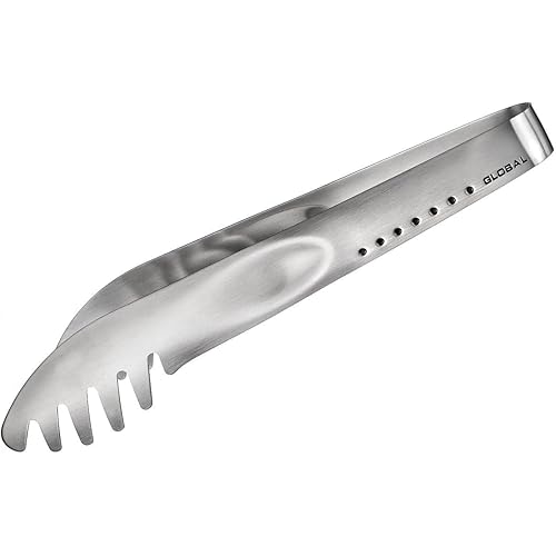 Global 9 inch Pasta Tongs, Stainless Steel, GS-67