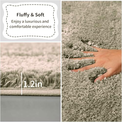 Image of Amazon Brand - Umi AMA 2200 GSM Microfiber Runner Super Soft Non-Slip Home Multipurpose Bedside Runners for Bedroom Floor - Taupe, (2x5 Feet) Pack of 1