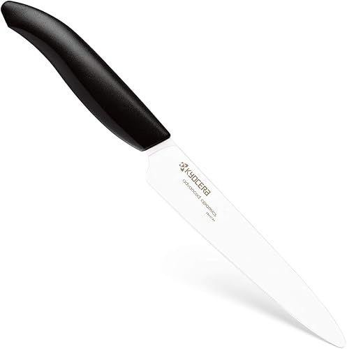 Vista 6 de Kyocera Revolution Series - Cuchillo para rebanar, blanco, 5 pulgadas
