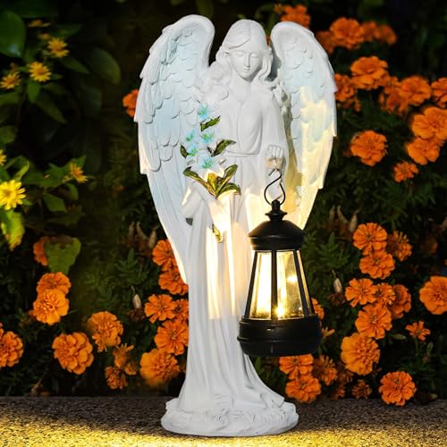 Statue d'ange commémorative comme cadeau de décoration de jardin
