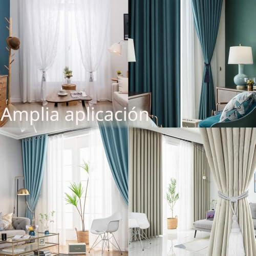 Miniatura 6 de Bel Avenir - Alzapaños Decorativos Para Cortinas, Hechos A Mano, Elegantes Lazos De Cuerda, Borlas Para Cortinas Café Claro, 2