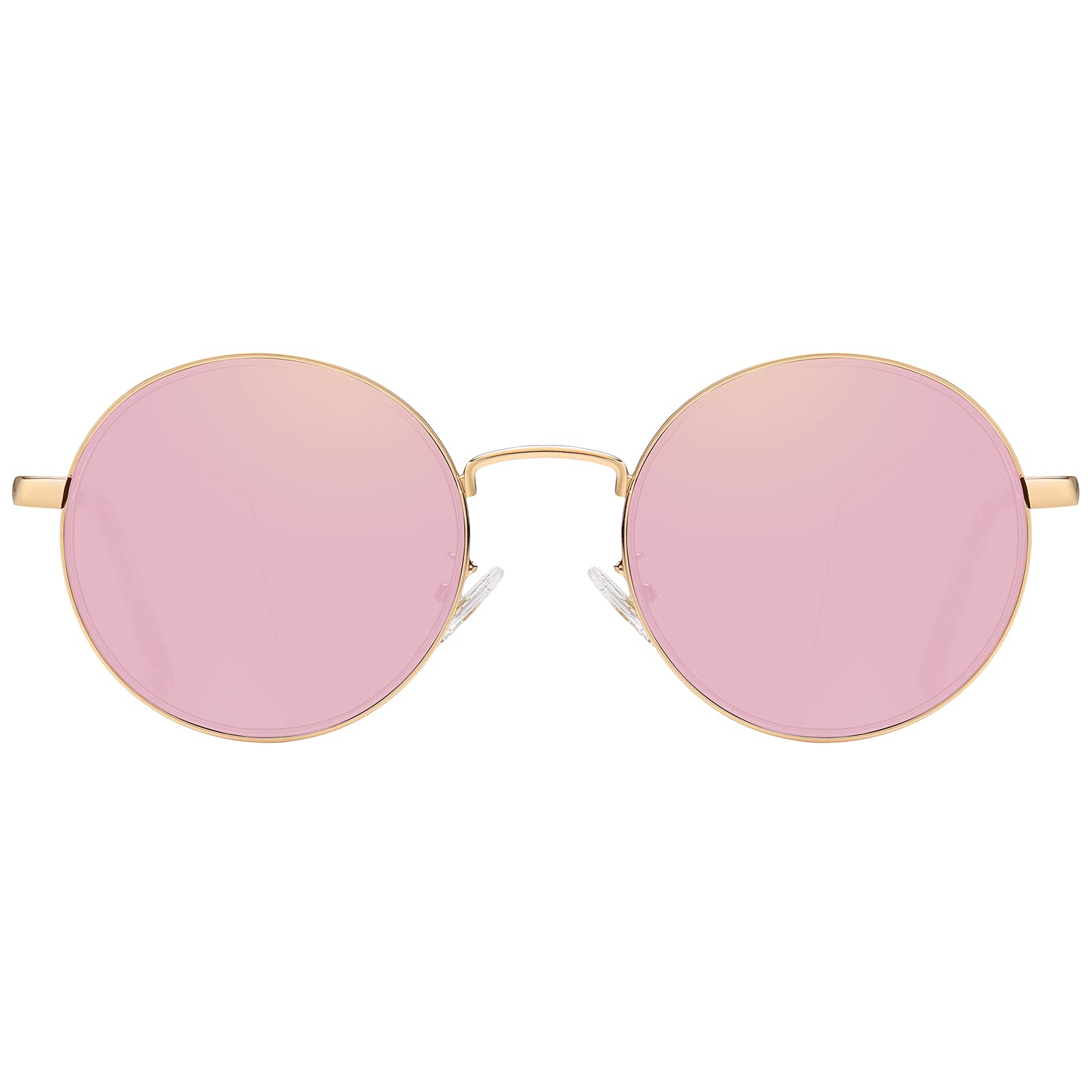 H HELMUT JUST Gafas De Sol para Hombre Mujer Vintage Redondas Espejo Protección UV400 HJ1303