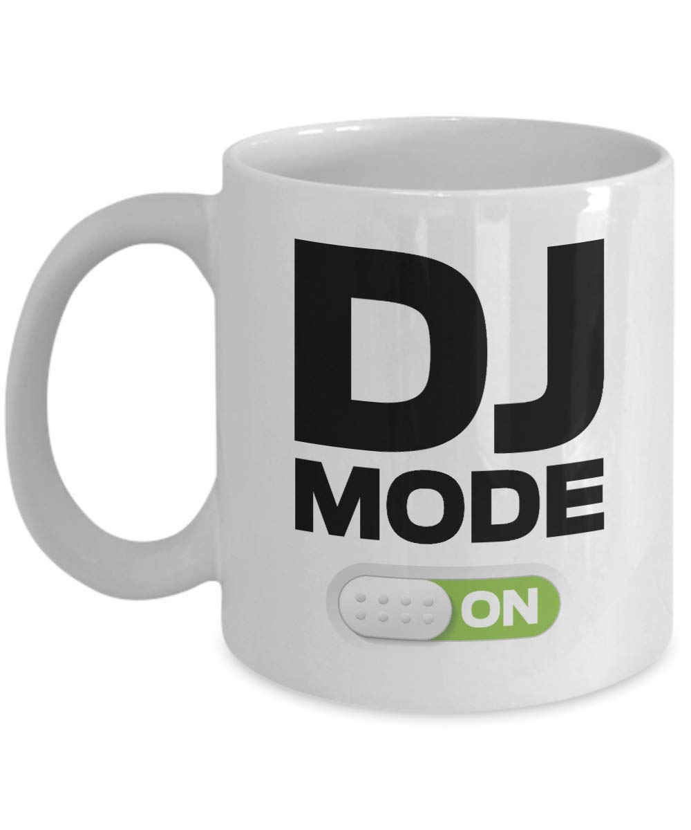 DJ Mode ON Slide Button Sign Novelty Coffee & Tea Gift Mug Printed Coffee and Tea Ceramic Mug- 320 ML Ceramic Coffee Mug 2618