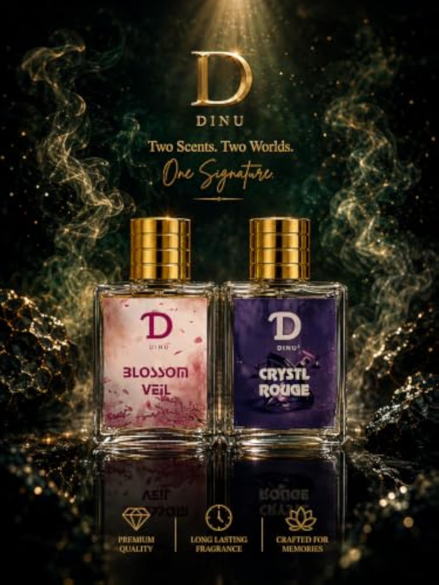 DINU Crystl Rouge & Blossom Veil Perfume Duo Set