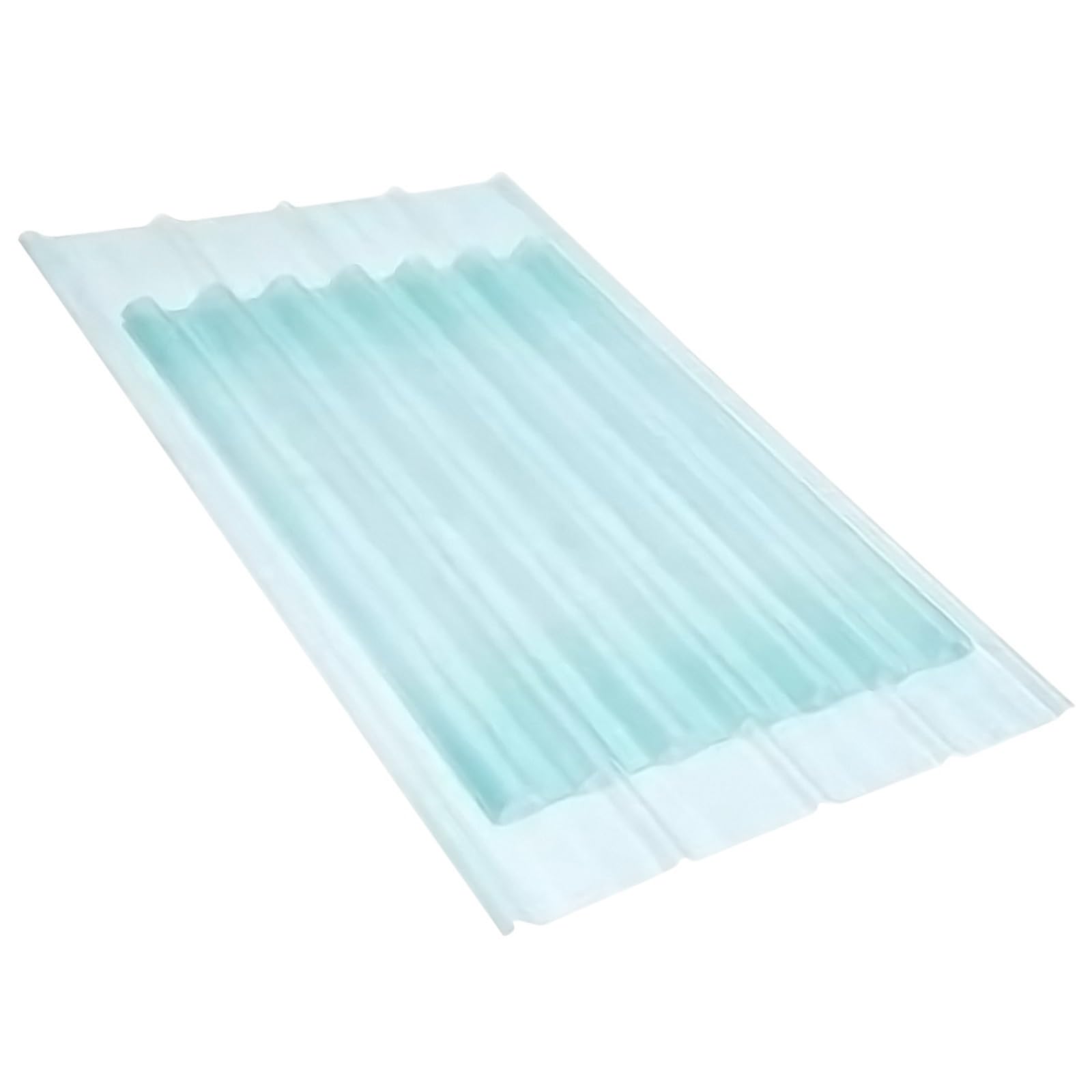 1.20 mm Placa de Iluminación Natural Placa Ondulada 90x50 cm Chapa Ondulada Planchas Transparentes Tejados Resistente a la Intemperie(Clear(5 Piece))