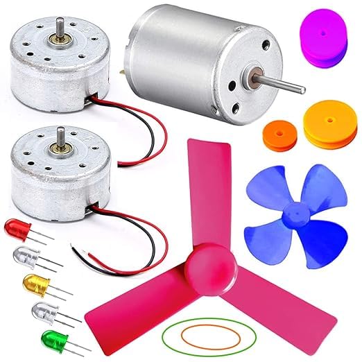SP Electron Solar Motor/Dynamo Motor/Wind mill Motor/Low current High torque Motor with Fan pulley Set