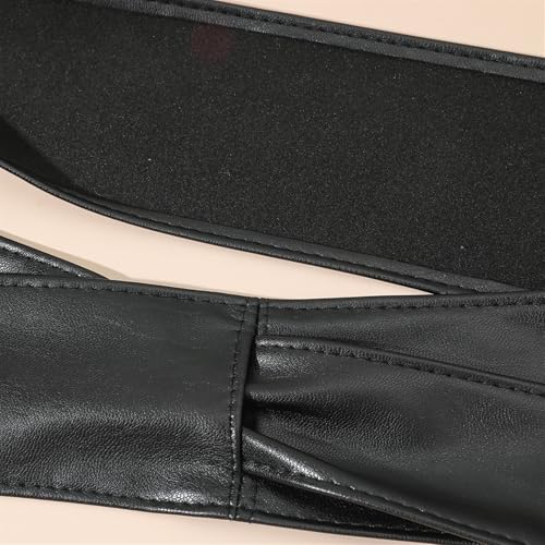 Women Leather Wrap Belt Obi Waist Fashion Tie Belt PU Belt for Dress Coat2
