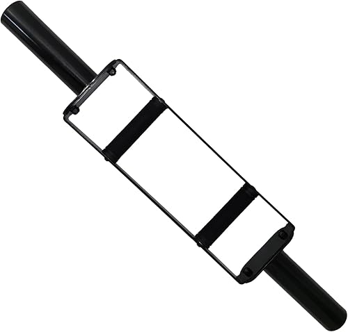 Barra olímpica para tríceps, gimnasio en casa, levantamiento de pesas para entrenamiento de fuerza con agarres de goma, para peso muerto,