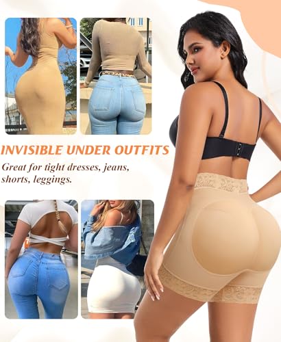 Image of DERCA Butt Enhancer Hip Pads Lace Padded Boyshorts