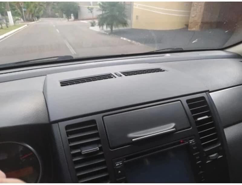 1pc Car Air Conditioner Outlet Finisher-Instrument Panel Air Conditioning Vents Cover Shell for Nissan Tiida 2005-2011 Black (Color : Gray)