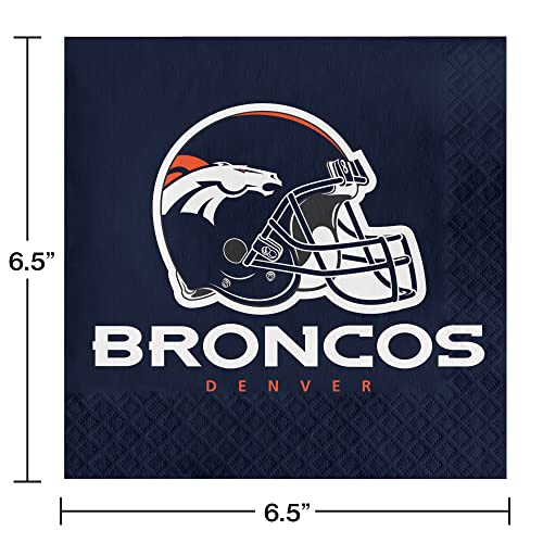 Trendware Denver Broncos Paper Plate and Napkin Party Kit, Serves 16 - Image 8
