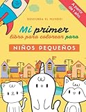  Mi primer libro para colorear para niños pequeños a partir de 1 año: 50 divertidos motivos con dibujos sencillos para que los niños garabateen, ... niños a partir de 1 año / 12 meses / 2 años.