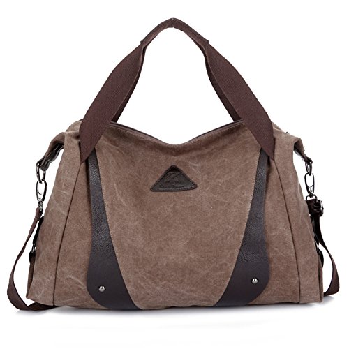 Sac en toile femme grand sac à bandoulière rétro de cours cabas tendance