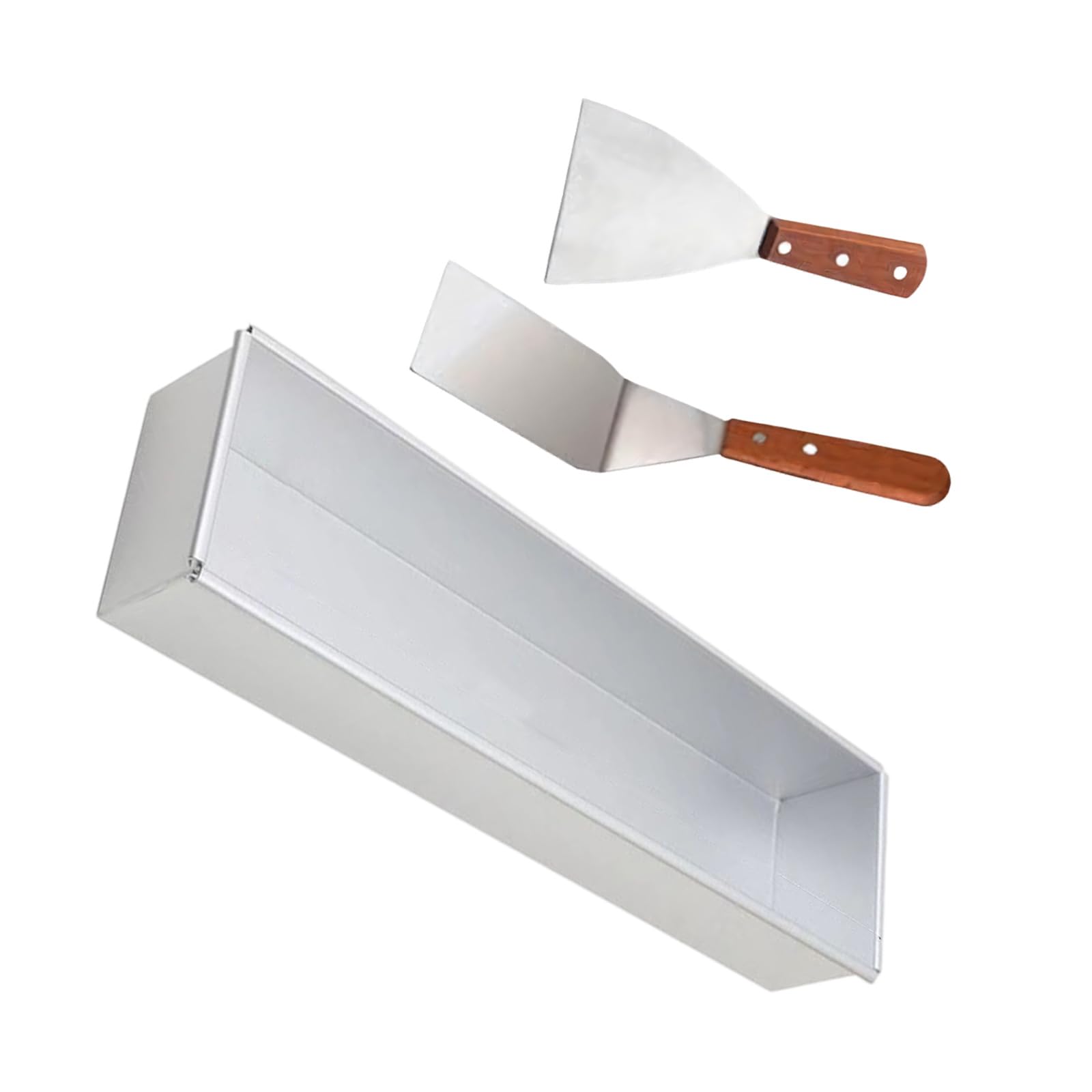Cadre à gâteau Tiramisu en aluminium antirouille avec spatule incluse - Gadget de cuisine professionnel