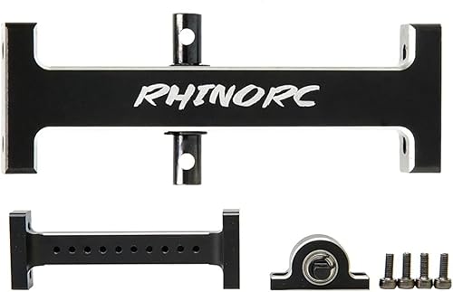 Rhino RC Metal Extend Soporte de eje de transmisión Soporte de puente para 110 Axial SCX10 Camiones Crawler Bridge Piezas de actualización de