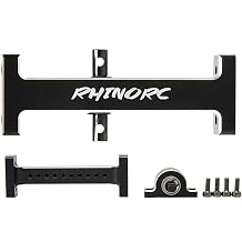 RhinoRC Hanger Beam, RC Holder Bridge, Metal Extension Drive Shaft Axle, 1/10 Axis SCX10 Crawler Truck Bridge Device Upgrade PartsAdjustable V2