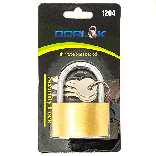 Image of Standard Shackle Brass Padlock 2 inch (50mm)