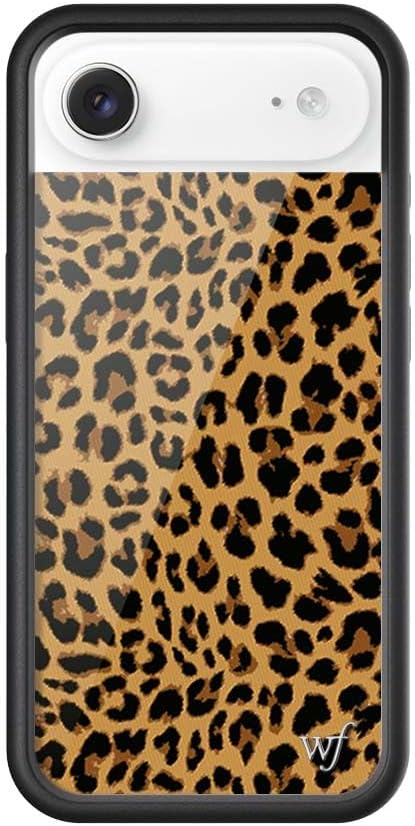 Wildflower Cases - Compatible with iPhone 17 Air | Protective Black Bumper, 6.5ft Drop Test Certified, Women Owned Small Business | Green Animal Brown Aesthetic Trendy Cute | Monkey Biz
