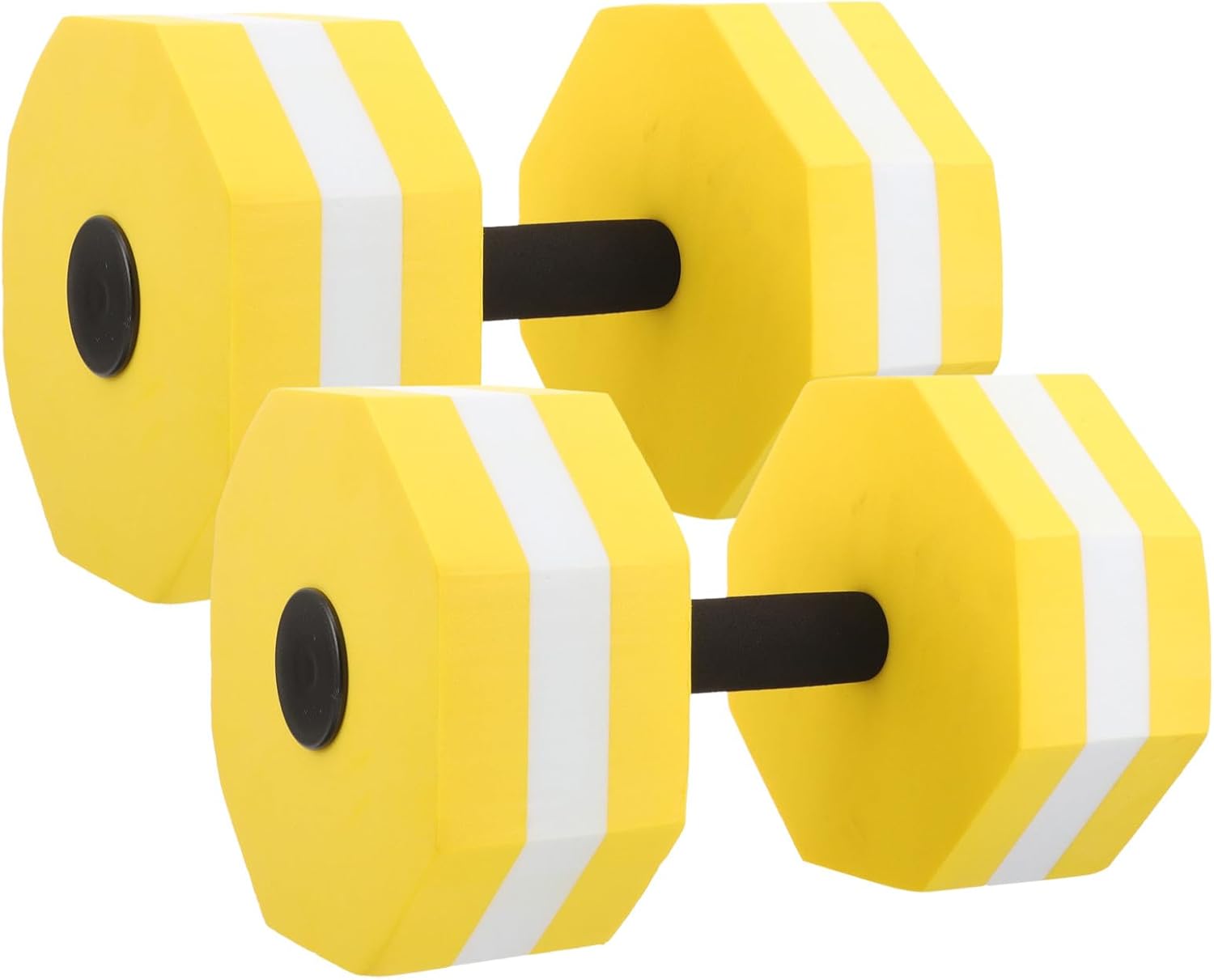 Cabilock 2Pcs Water Floating Dumbbell Set EVA Foam Water Weights Handheld Workout Dumbbells for Women and Pool Exercise Aquatic Fitness Equipment
