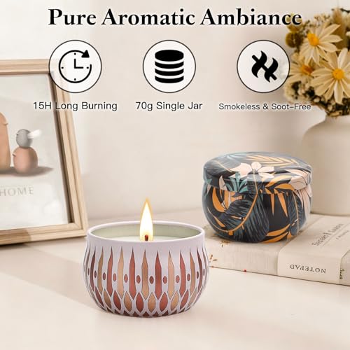 Image of Scented Candles Gift Set, 24 Pack Soy Wax Aromatherapy Candles