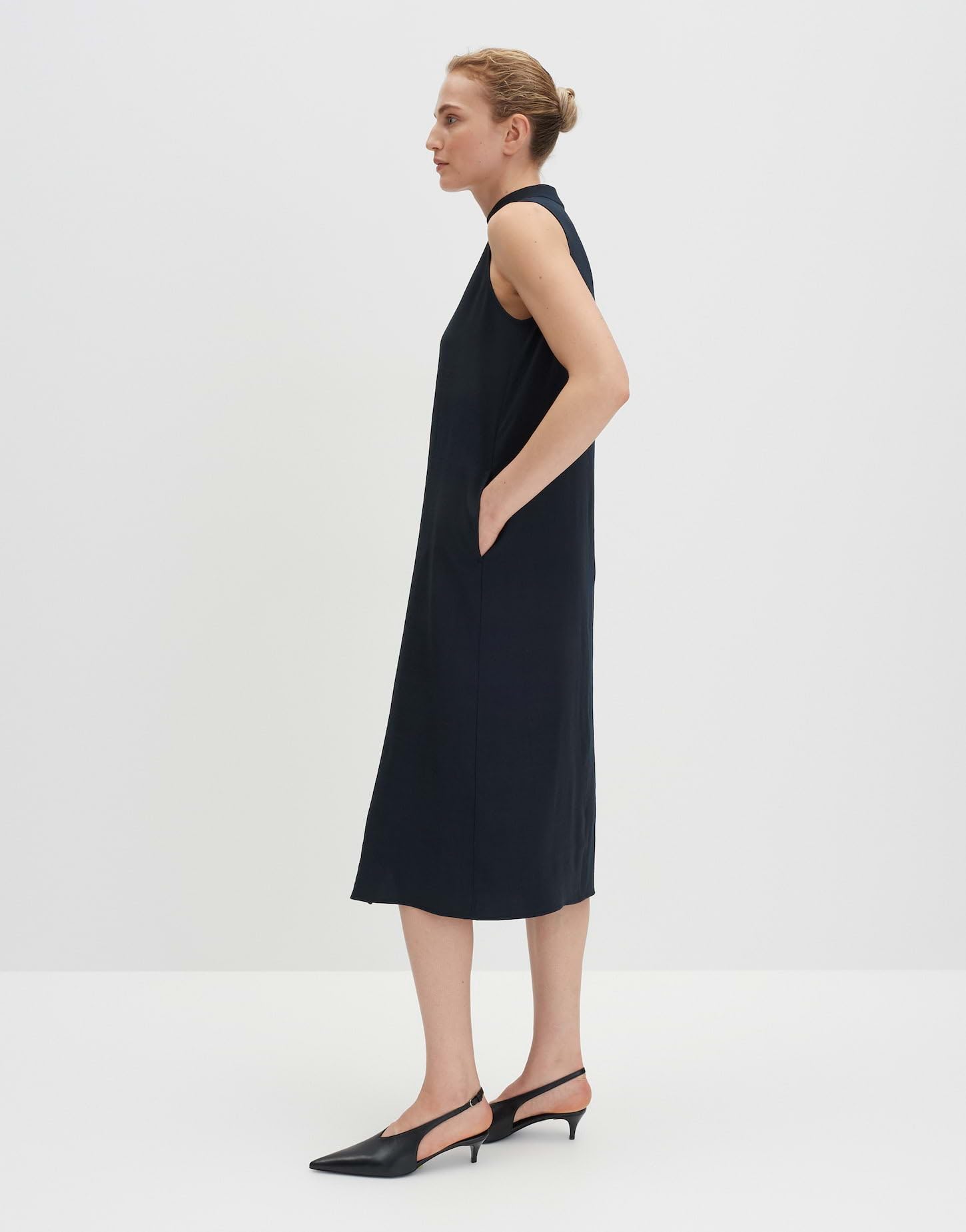 someday Damen Midikleid | QHIALI Elegantes A-Linienkleid mit Schlitzdetails