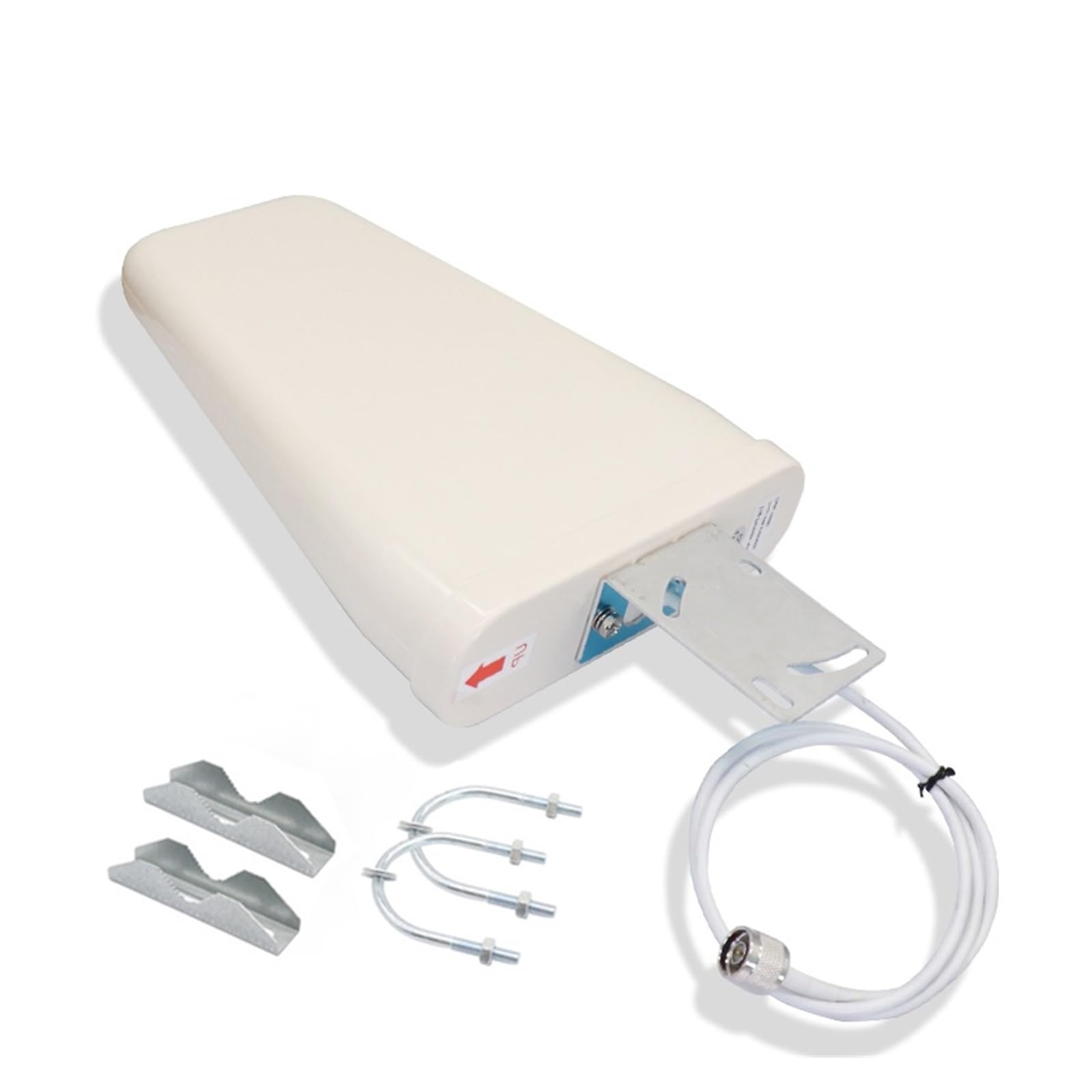 Antena Logarítmica Periódica For Repetidor Y Amplificador, 5G, 4G, LTE, 3G, GSM, IP67, Impermeable, For Exteriores, 600-2700-4900 MHz Cobertura más amplia(1m and SMA male)