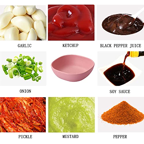 6PCS 130ml Lightweight and Unbreakable Sauce Dish, Seasoning Dish, Square Dipping Bowls for Soy, Vinegar, Tomato Sauce, Kitchen Home, BBQ and Party Dinner (4 Colors) - Image 3