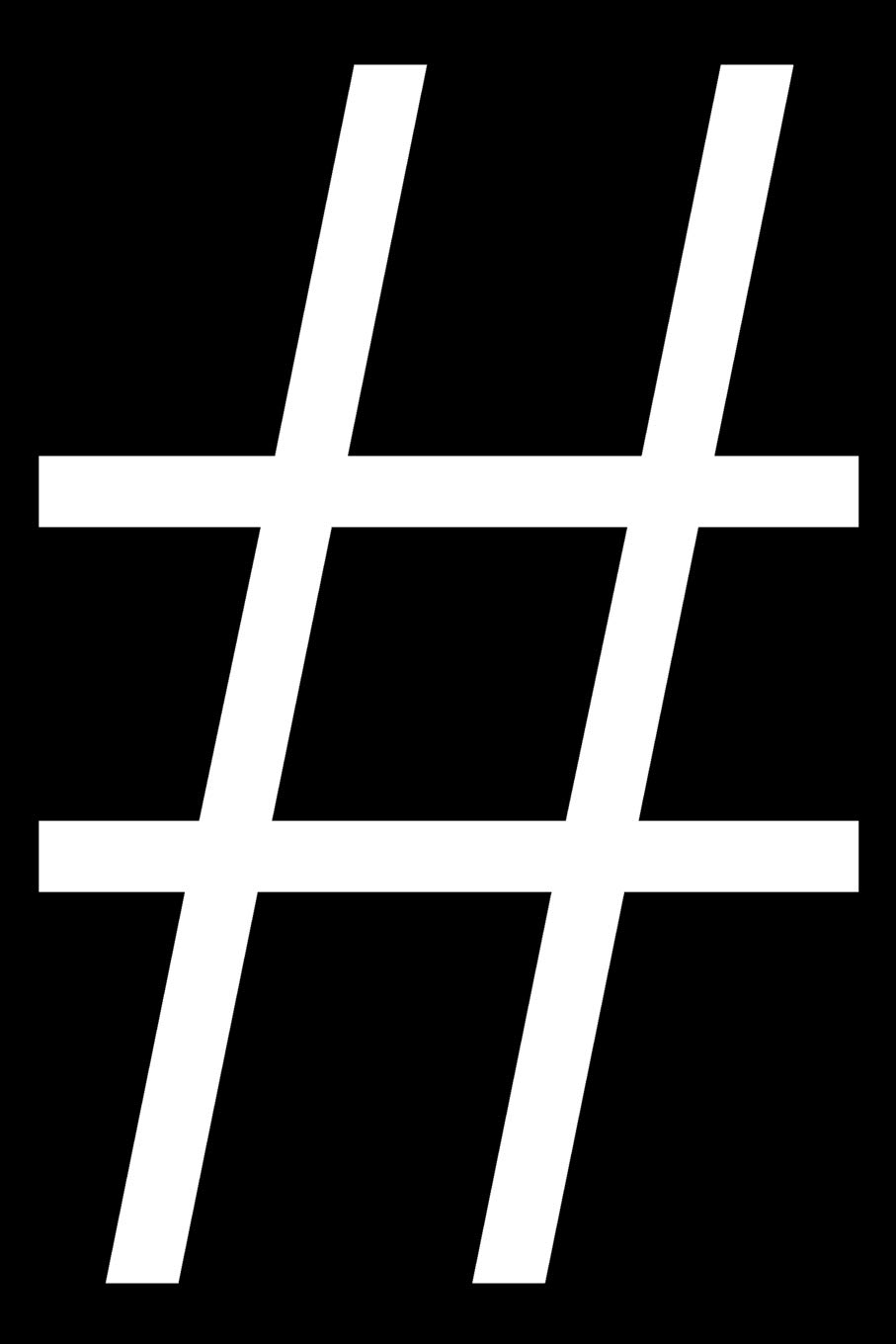 Hashtag Sign Journal | Punctuation and Symbols Series