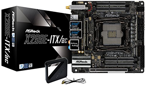 ASRock MB X299E-ITX AC X-Series X299 DDR4 64GB PCIE SATA USB 3.1 2T2R mITX RTL (X299E-ITX/AC)