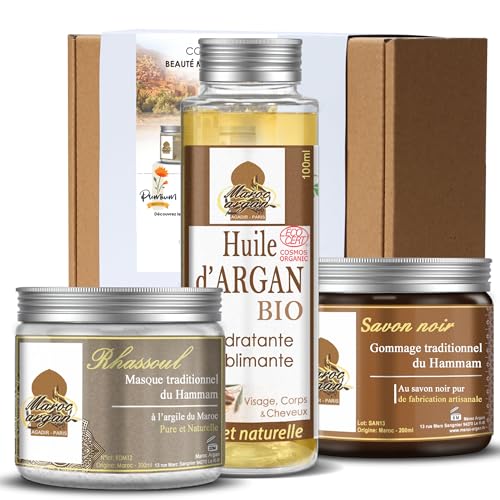 Coffret Beauté du Maroc, les Incontournables du Hammam et de la Cosmétique Orientale au Naturel