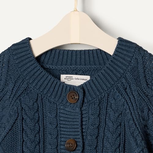 amazon essentials x sofia grainge unisex toddlers and babies39 fisherman cardigan sweater
