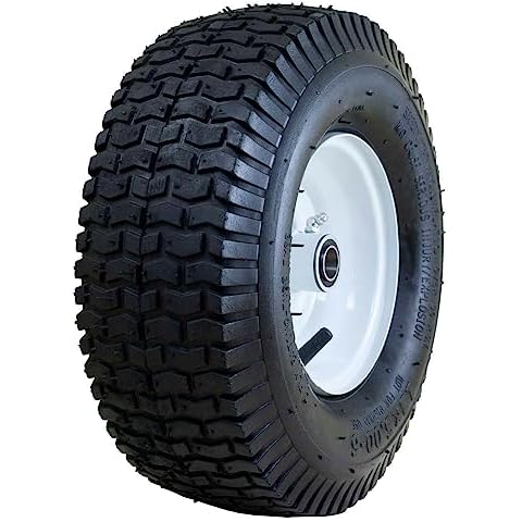 Marathon 20336 Pneumatic Lawnmower Tire on Wheel Cover