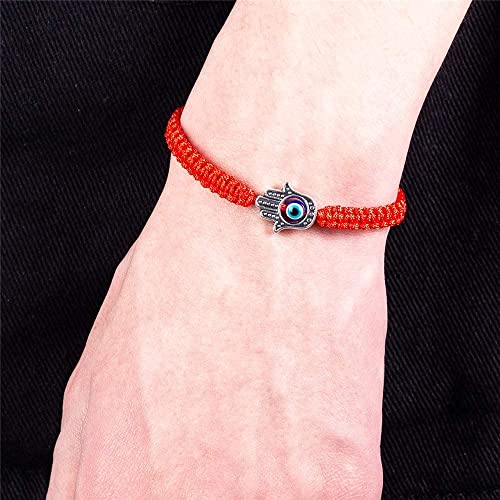 Magideal Red String Kabbalah Evil Eye Charm Bracelets For Protection And Luck Adjustable Hand-Woven Red Cord Thread Friendship Bracelet Amulet Jewelry (Red Eye) #TOP2