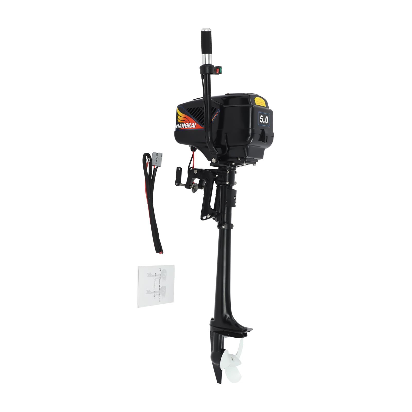 Leiser Elektro Trolling Bootsmotor Elektrischer Außenbordmotor 1200W 48V Bürstenloser Kupfermotor 800kg Schub Kurzwelle für Boote 2-4m Angeln Schlauchboot Fischerboot