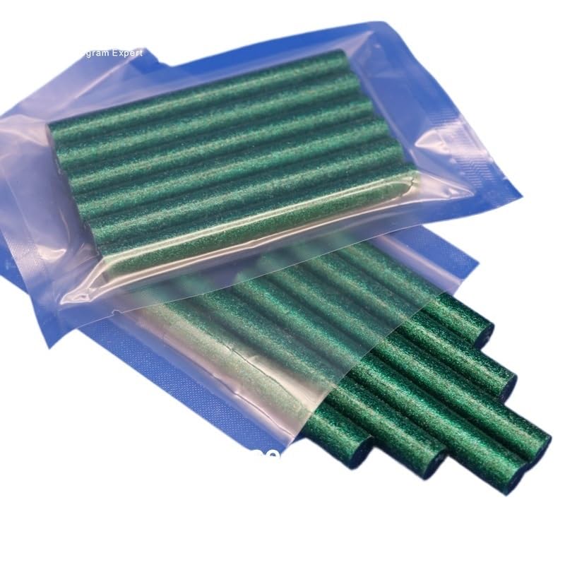 HeißKlebesticks Greller grüner heißer Schmelzkleber haftet 7mm 11mm×100mm EVA Material Bond Metal Wood For Heat Gun HeißKlebepistole Sticks(7mm20packs120pcs)