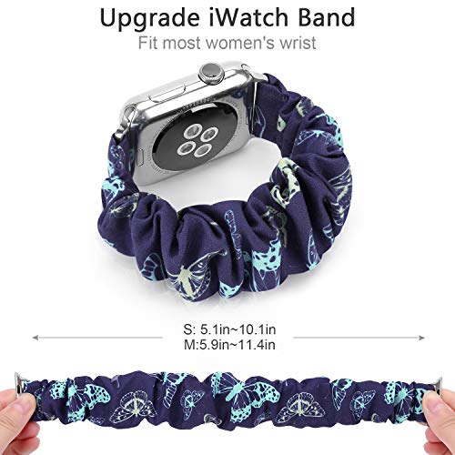 Image of Greatfine Scrunchie Band Compatible with Apple Watch Bands 38mm 40mm 41mm 42mm 44mm 45mm 46mm 49mm Women, Elastic Scrunchie Watch Strap for iWatch Watch Series 11 10 9 8 7 6 5 4 3 2 1 SE 3 2 Ultra 3 2