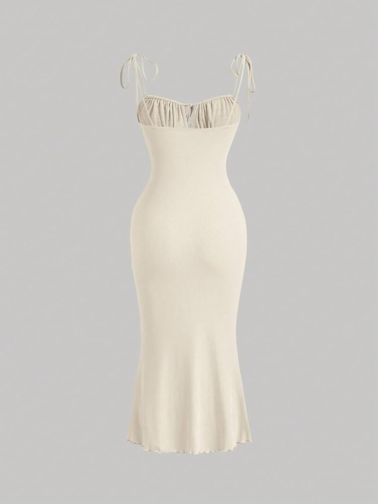 Amazon.com: Verdusa Women's Ruched Knot Front Tie Shoulder