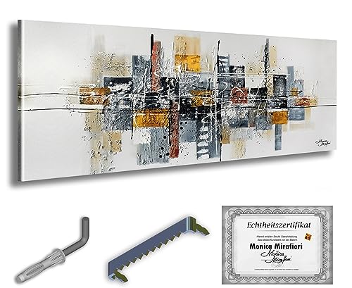 Monica Mirafiori I 160x60 cm I Tableau Peint à la Main I Modèles Tableau I Peintre Moderne I Tableaux Peintures I Toile sur Cadre en Bois