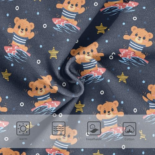 Girls' Underwear Surf Bear Cotton Stretch Comfort Toddler Panties3