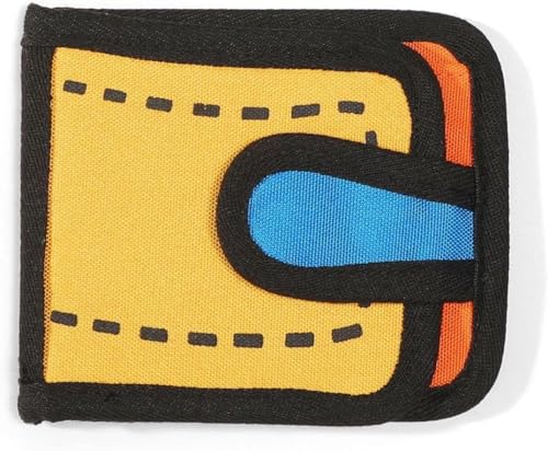 Funny 2D Cartoon Wallet Yellow