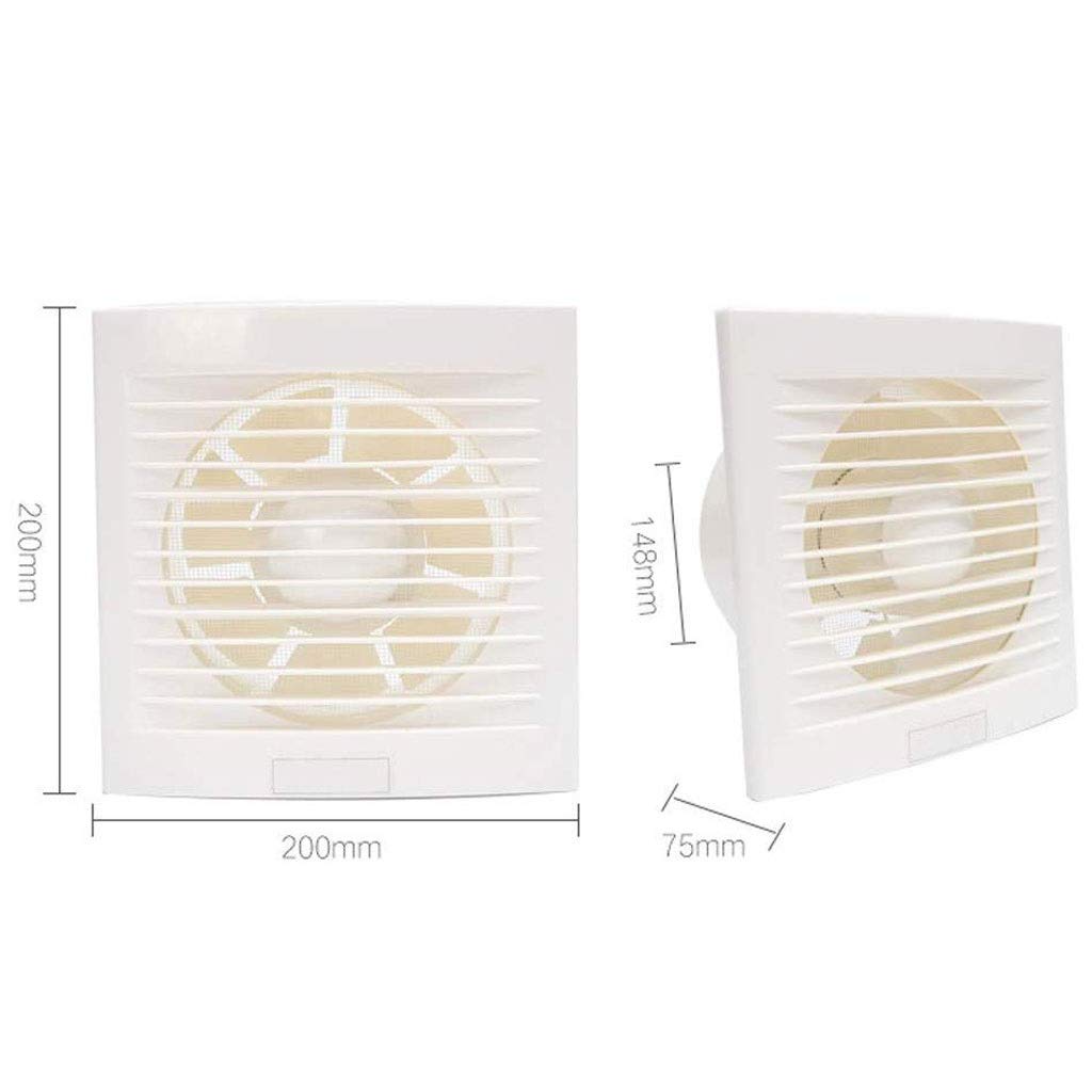 ZYFSHA Extractor de Aire - Ventilador de ventilación de 6 Pulgadas Tubo de Pared para baño Extractor de Ventana Extractor de Cocina Potente Silencio